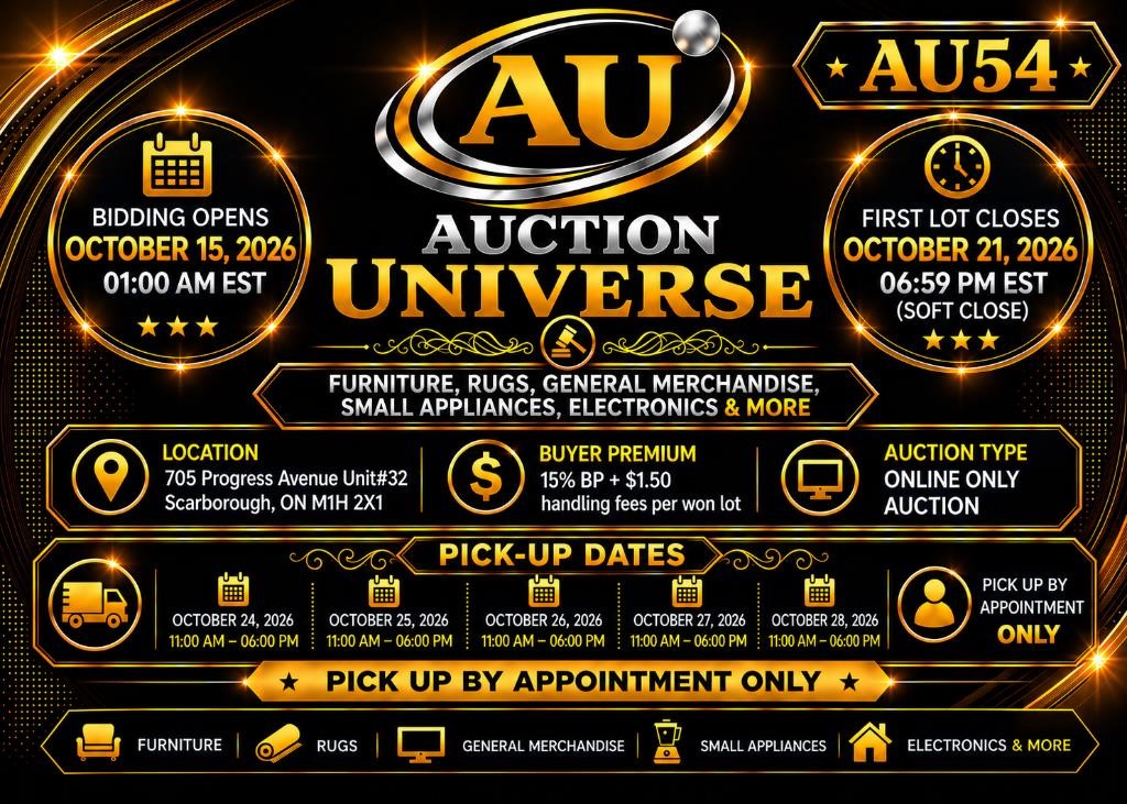 AU54 - Furniture, General Merchandise, Electronics & More – Scarborough